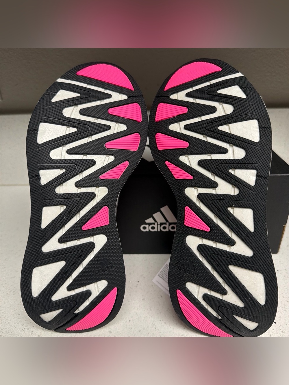 NEW Adidas Adizero Running Shoes Pink Silver Swirlfoam JP5568 Women's 8 - Picture 6 of 6